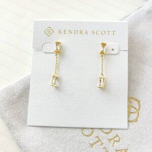 Kendra Scott - Juliette Gold White Crystal Earrings